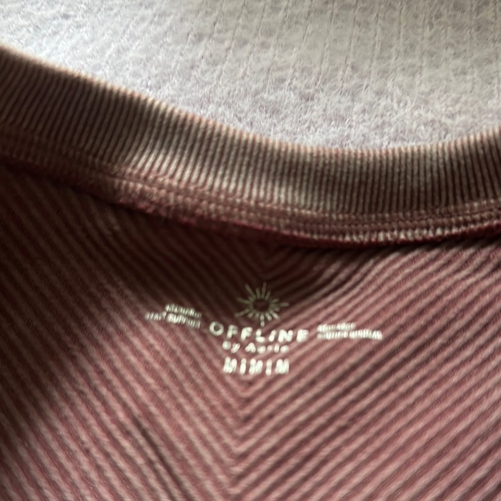 Purple Ribbed Crop Tank Top - Picture 5 of 8